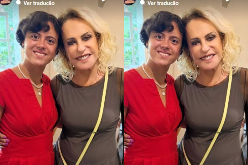 Ana Maria Braga com a neta