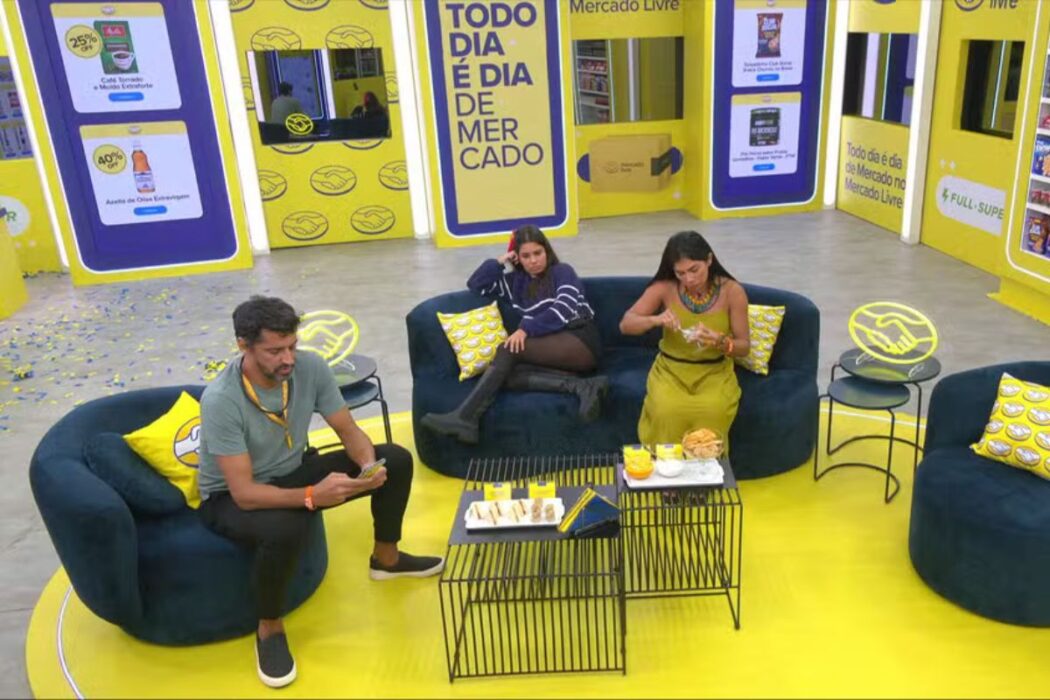 Alberto, Gabriela e Marciele no BBB