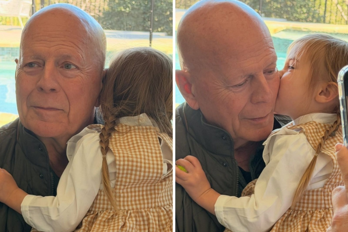 Bruce Willis e a neta