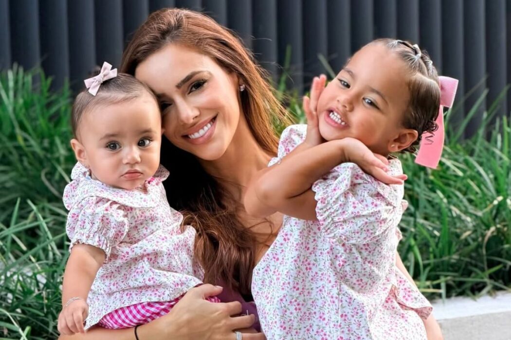 Bruna Biancardi com as filhas
