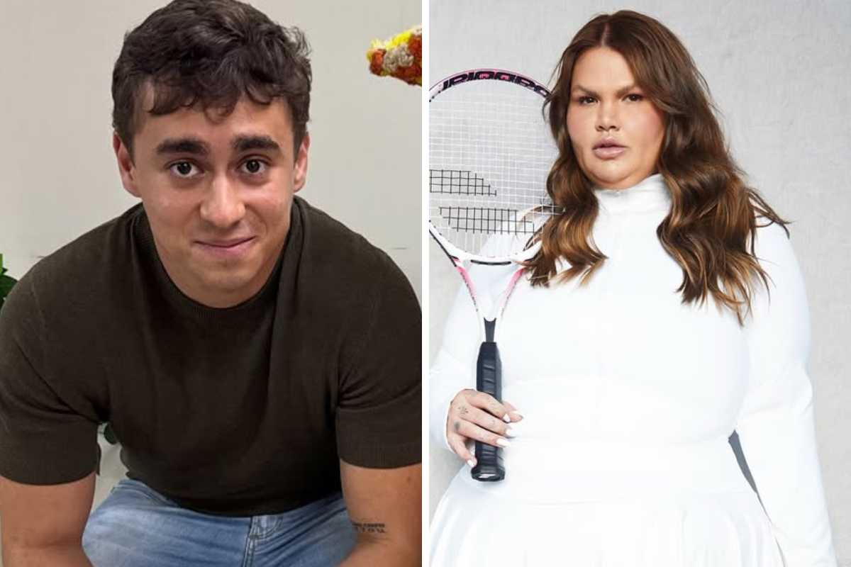 fotomontagem de nikolas ferreira e thais carla