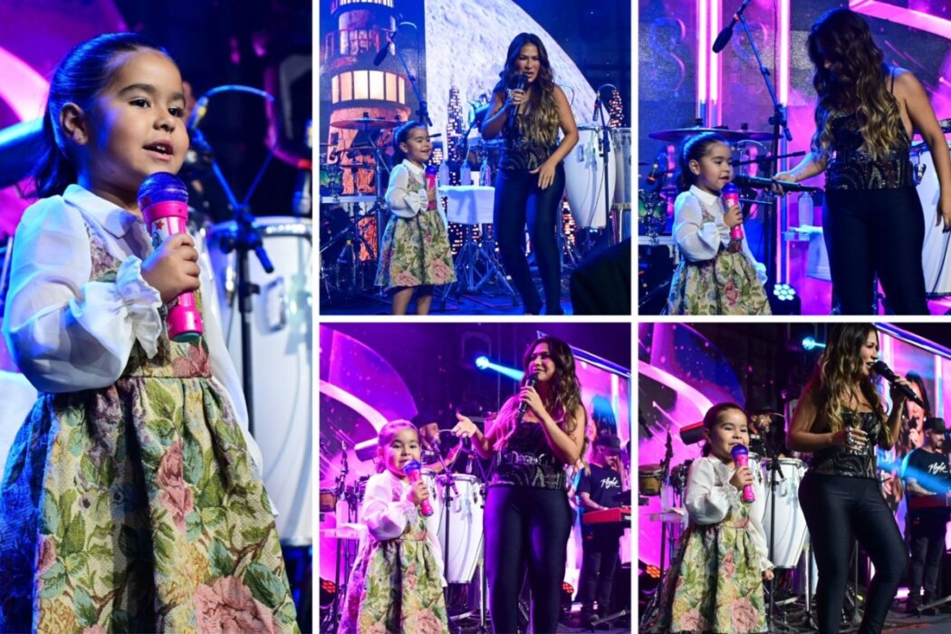 Zaya, filha de Simone Mendes, canta com ela