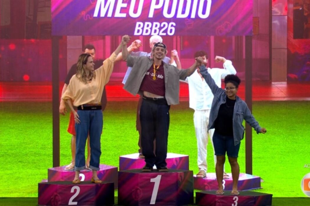 Juliano Floss, Milena e Ana Paula Renault no BBB 26